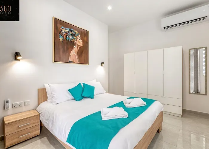 Stylish & Modern 1 Bedroom Duplex In St Julians By 360 Estates San Ġiljan